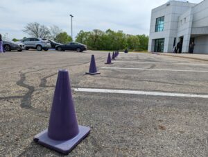 Purple Traffic Cones